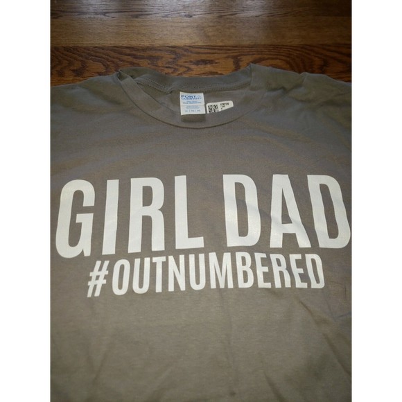 Port &amp; Company Other - Mens Graphic Tee Girl Dad #outnumbered Xl Gray T-shirt
